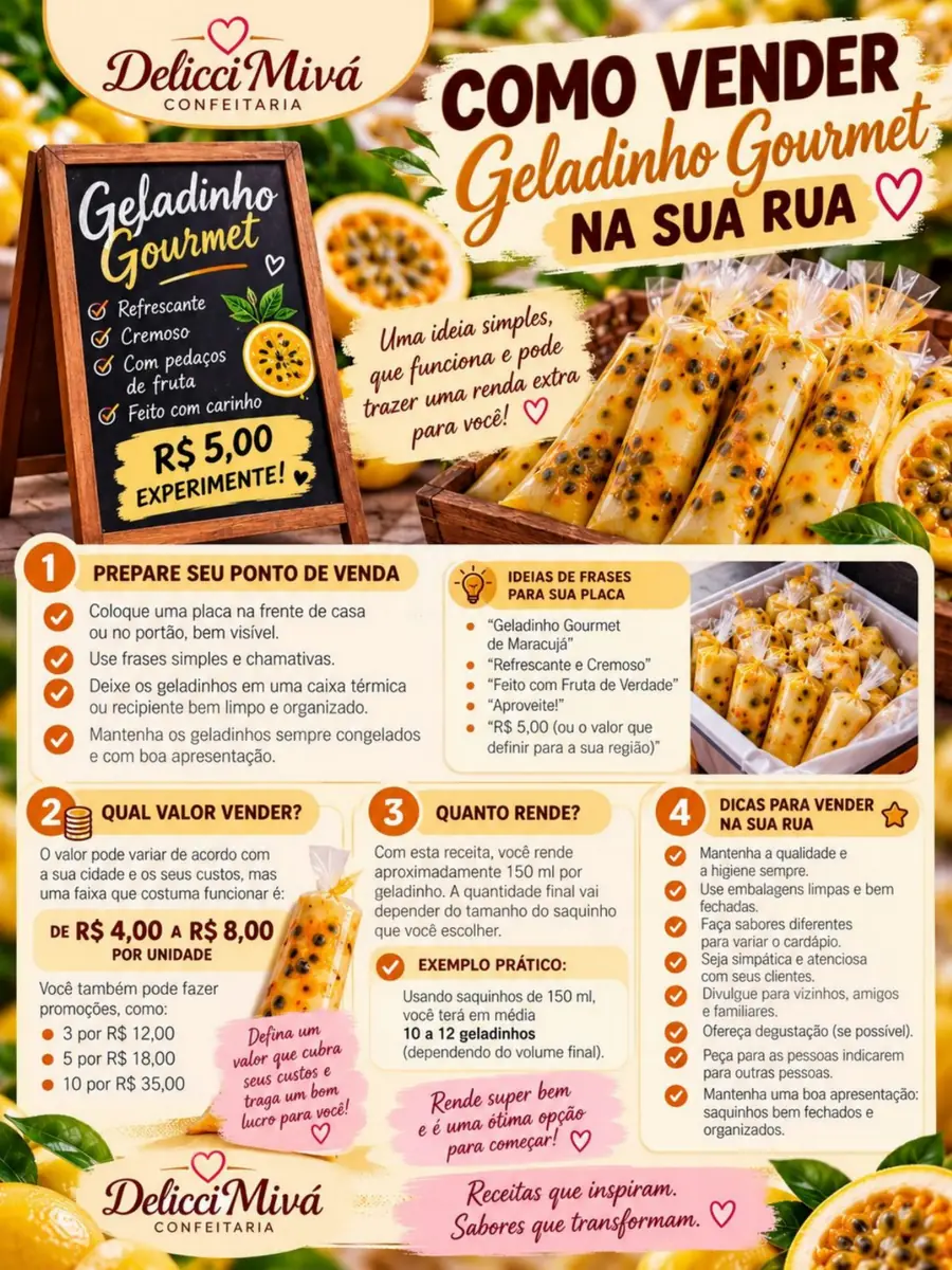 Apostila: Geladinho Gourmet de Maracujá, página 3 de 8