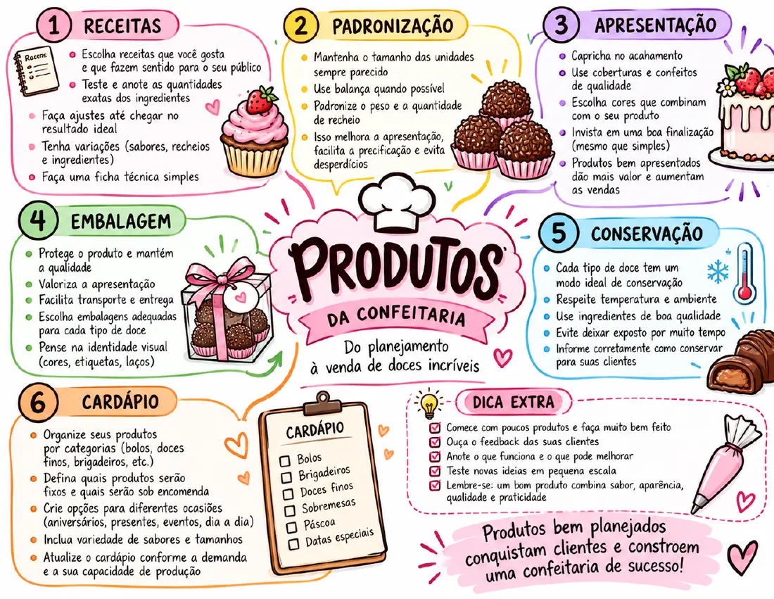 Mapa Mental da Confeiteira, página 2 de 8